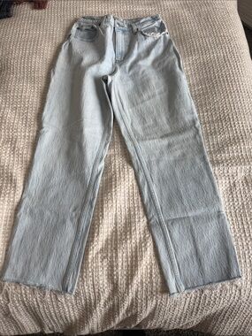 Abercrombie & Fitch Light Blue Women’s Straight-Leg Jeans